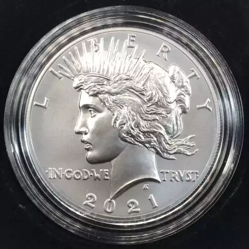 2021 Peace Dollar w US Mint OGP - Box & COA