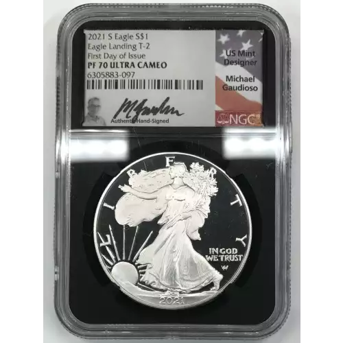 2021 S Eagle Landing T-2 First Day of Issue ULTRA CAMEO