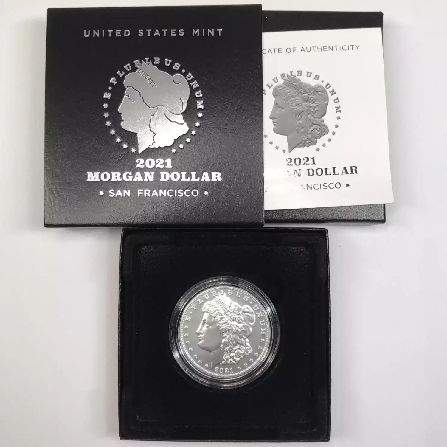 2021-S Morgan Dollar w US Mint OGP - Box & COA