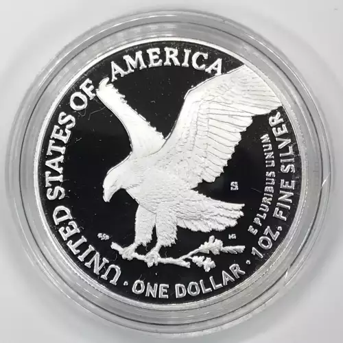 2021-S Type 2 (Eagle Landing) Proof Silver Eagle w OGP - Box & COA