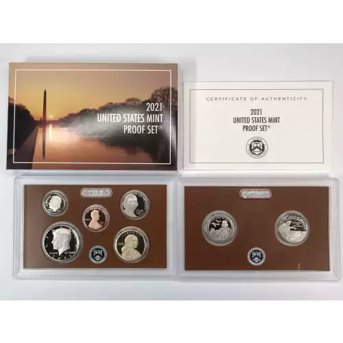 2021 US Mint Proof Set w OGP - Box & COA