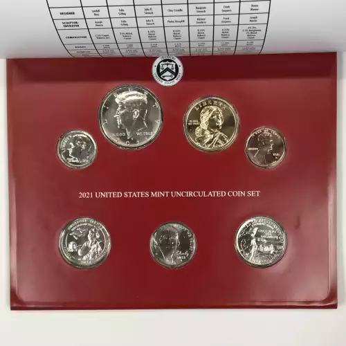 2021 US Mint Uncirculated Coin Set - P & D (5)