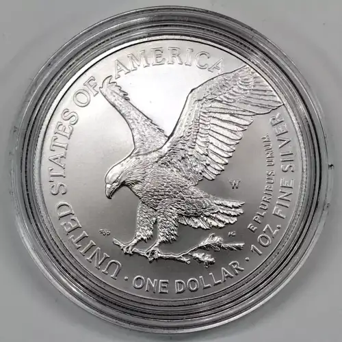 2021-W Burnished Uncirculated Silver Eagle w OGP - Box & COA (4)