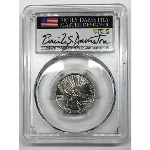 2022-D 25C Maya Angelou First Strike Emily S. Damstra