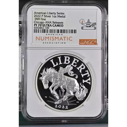 2022 P .999 Fine Chicago ANA Releases American Liberty Series ULTRA CAMEO (2)