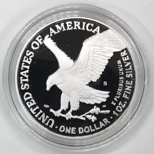 2022-S Proof Silver Eagle w OGP - Box & COA (3)