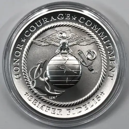 2022 US Marine Corps 2.5 oz Silver Medal w US Mint OGP - Box & COA (3)