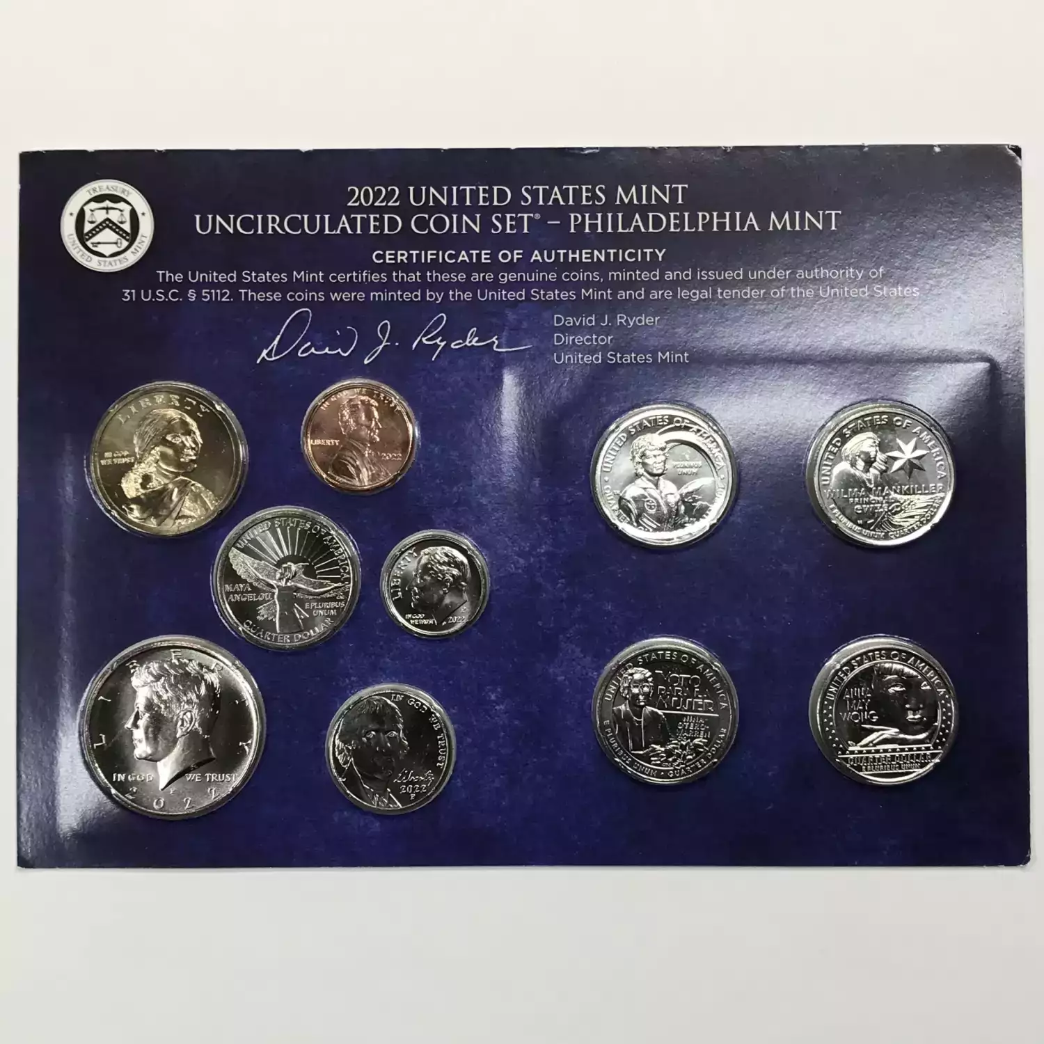 2022 US Mint Uncirculated Coin Set - P & D (2)