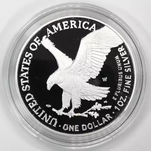 2022-W Proof Silver Eagle w OGP - Box & COA