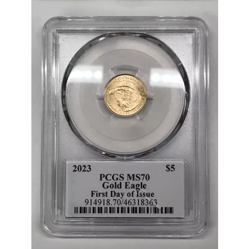 2023 $5 Gold Eagle First Day of Issue