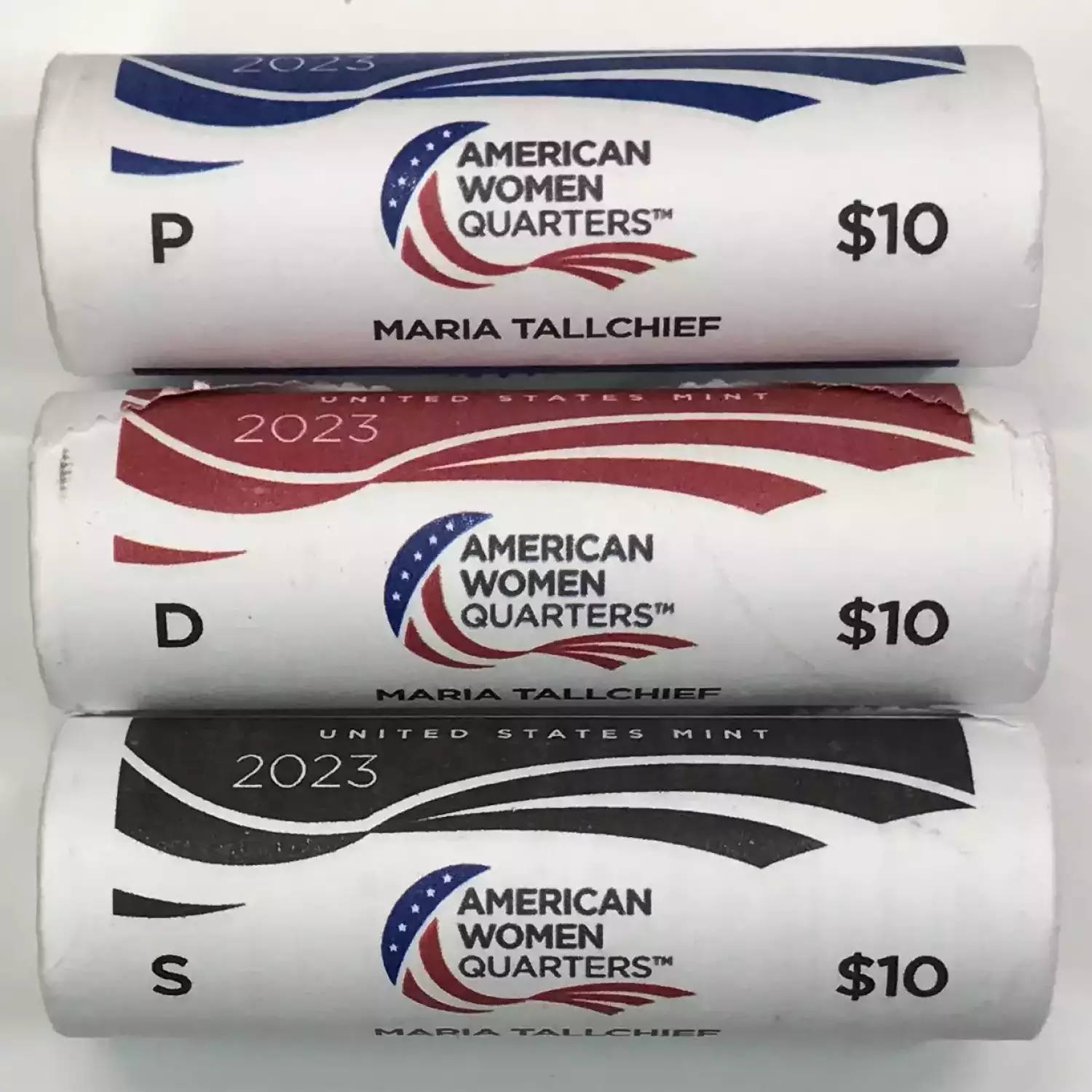 2023 Maria Tallchief American Women Quarter US Mint P/D/S Roll Set 