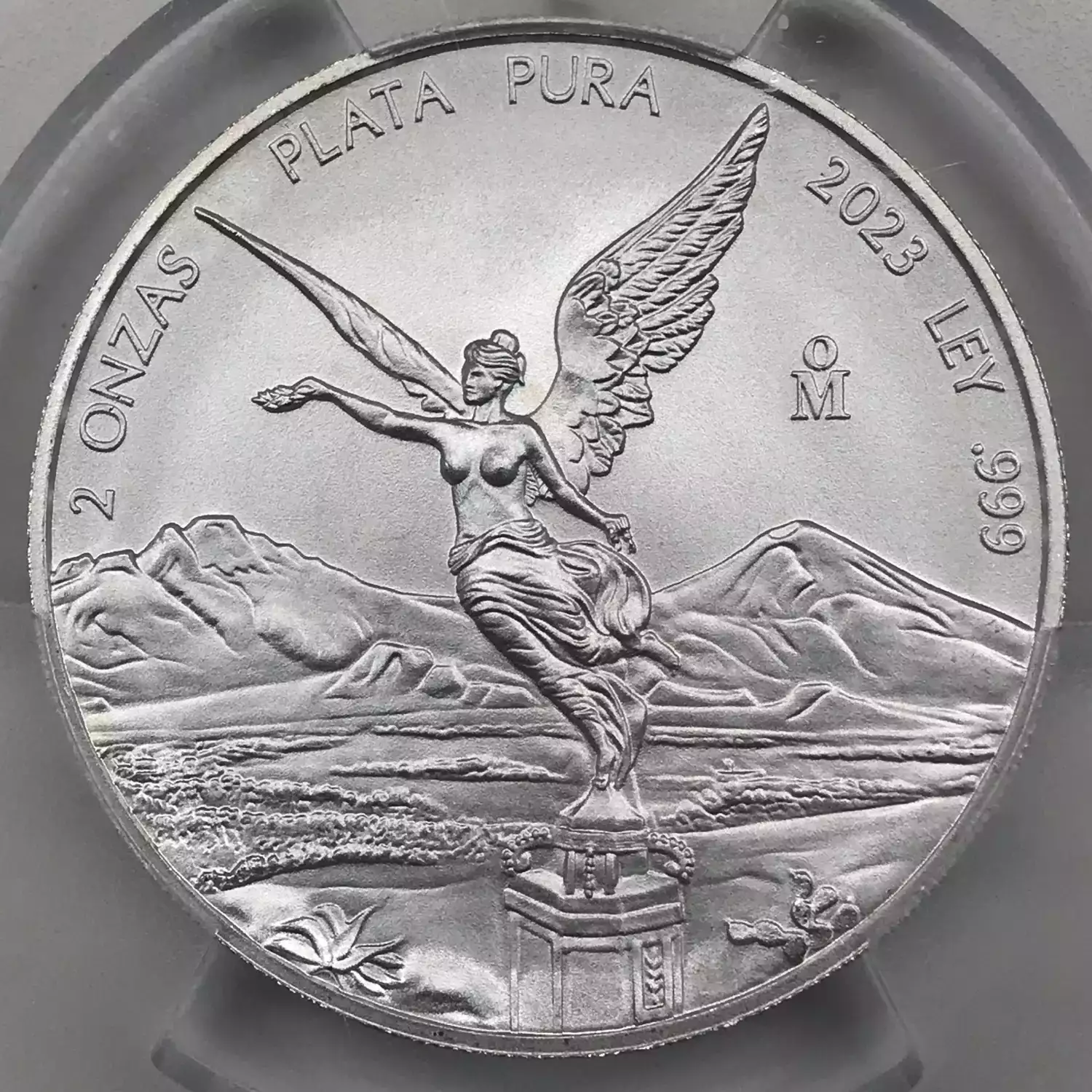 2023-Mo Mexico 2 oz Silver Libertad Onza PCGS MS-70 First