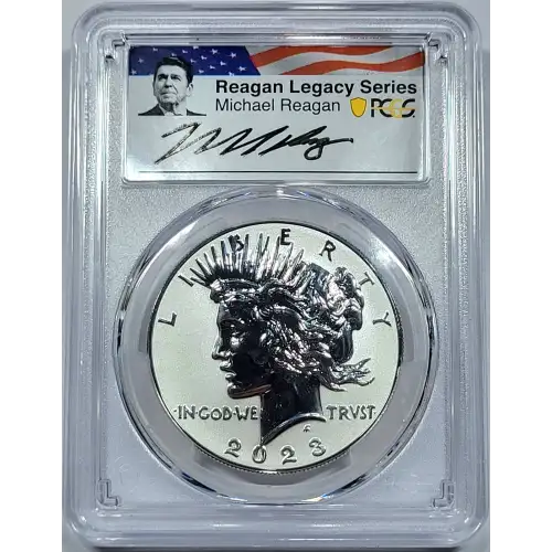 2023-S $1 Peace Dollar Rev PR Two-Coin Reverse Proof Set Advanced R. Regan Legac