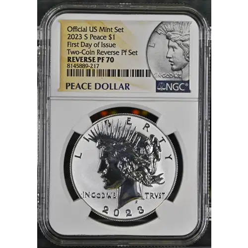 2023 S First Day of Issue Two-Coin Reverse Pf Set Official US Mint Set (2)