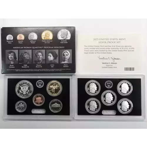 2023-S US Mint Silver Proof Set w OGP - Box & COA (2)