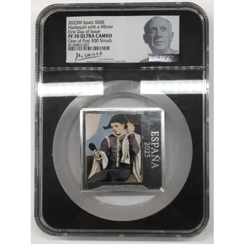 2023M Harlequin with a Mirror First Day of Issue ULTRA CAMEO (2)