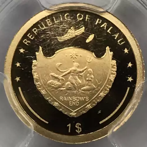 2024 $1 Gold Luck - Four Leaf Clover First Day of Issue, DCAM (3)