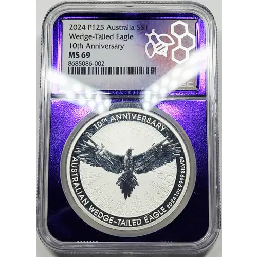2024 1 oz Silver NGC MS-69 Australia $1 Wedge Tailed Eagle 10th Anniversary  generic (3)