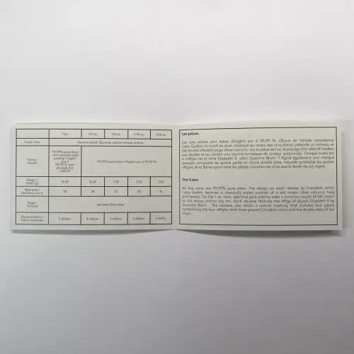 2024  Canada's Autumn Beauty Reverse Proof Fractional Silver 5-Coin Set w OGP (5)