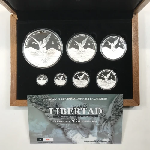 2024 Mexico Silver Libertad 7-Coin Proof Set