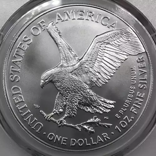 2024-(P) $1 Silver Eagle with Star Privy Struck at Philadelphia First Strike