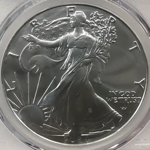 2024-(P) $1 Silver Eagle with Star Privy Struck at Philadelphia First Strike (2)