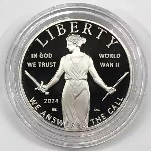 2024-S Greatest Generation Proof Clad Half Dollar US Mint OGP - Box & COA (2)