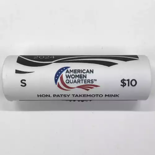 2024-S Patsy Takemoto Mink American Women Quarter US Mint San Francisco S Roll (3)