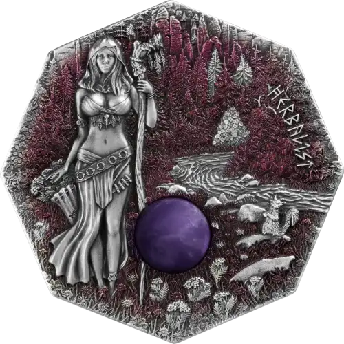 2025 2 oz Witchcraft - Herbalist Ultra High Relief Silver Coin (2)