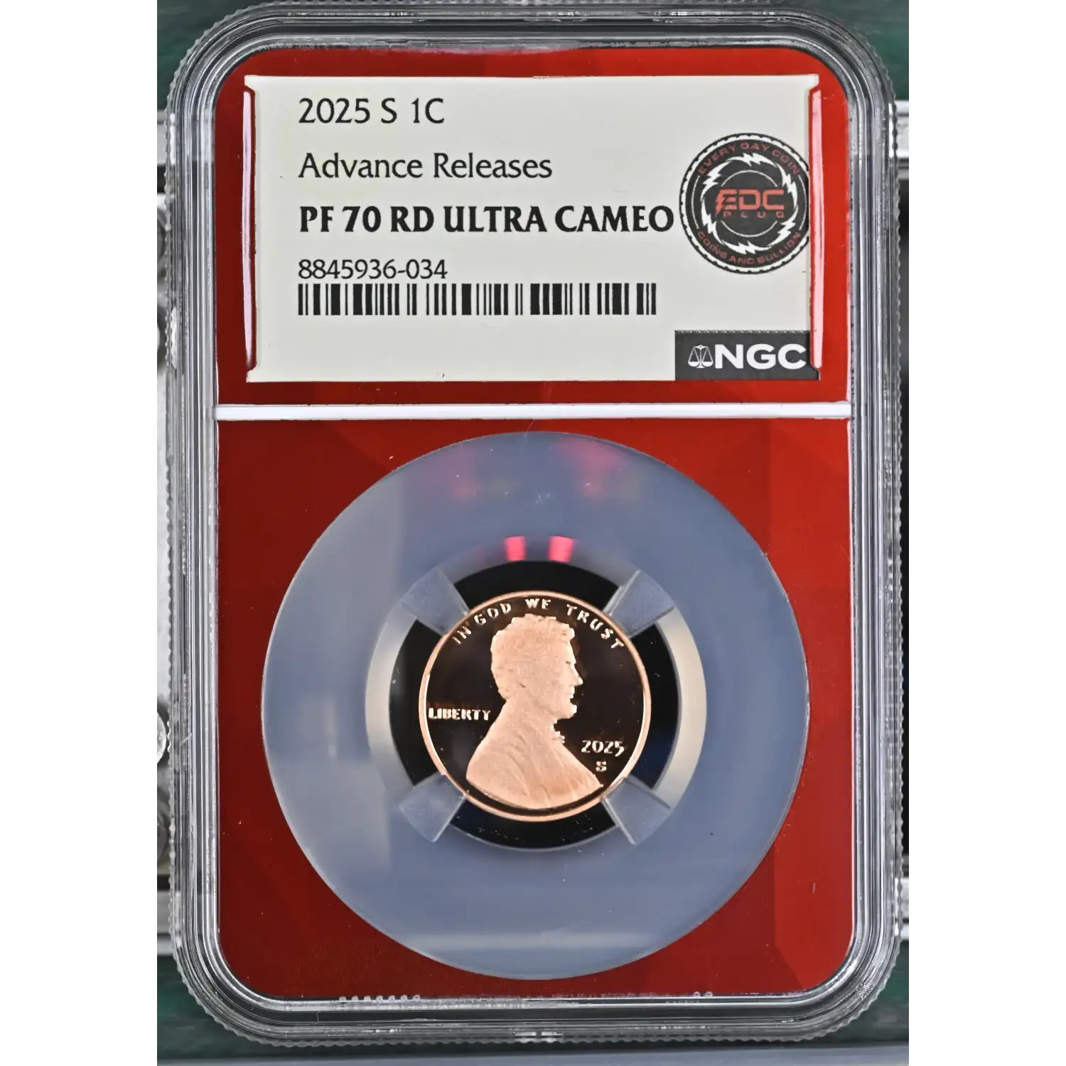 2025-S Lincoln Shield Cent NGC PF-70 RD ULTRA CAMEO Advance