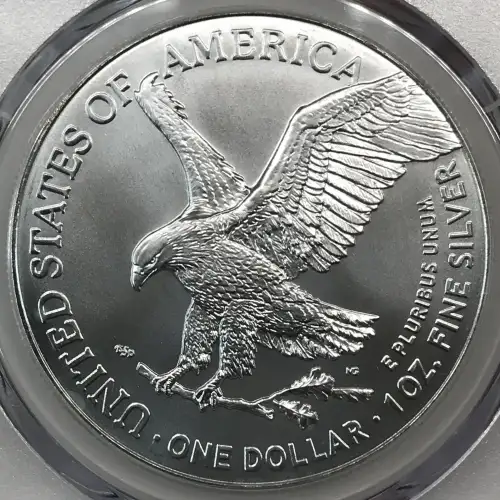2025-(P) $1 Silver Eagle with Eagle Privy Struck at Philadelphia CM Fall Classic Wade Bogg Wade Boggs (2)