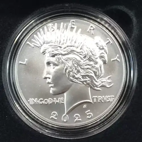 2025-P Uncirculated Peace Silver Dollar w US Mint OGP - Box & COA - Philadelphia (2)