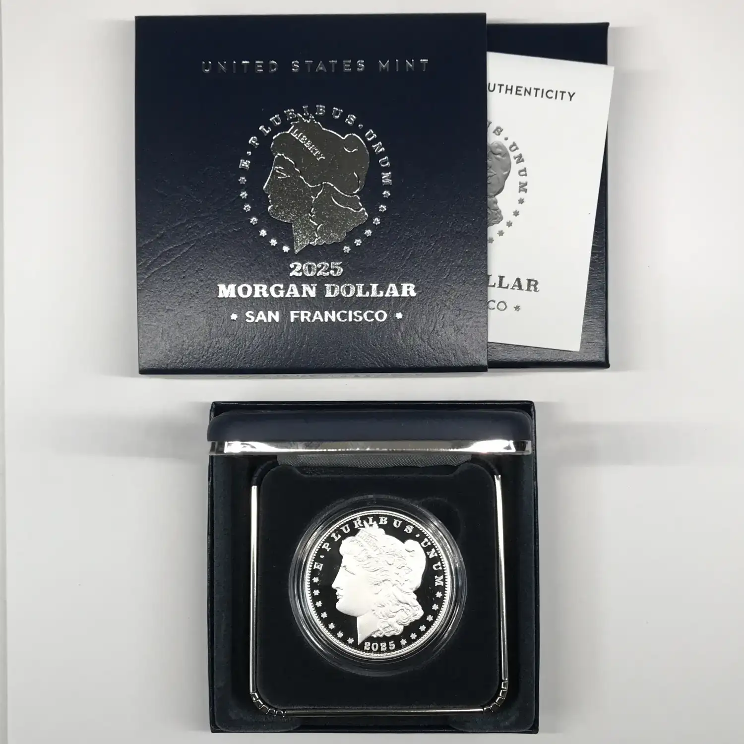 2025-S Proof Morgan Silver Dollar w US Mint OGP Box & COA - San