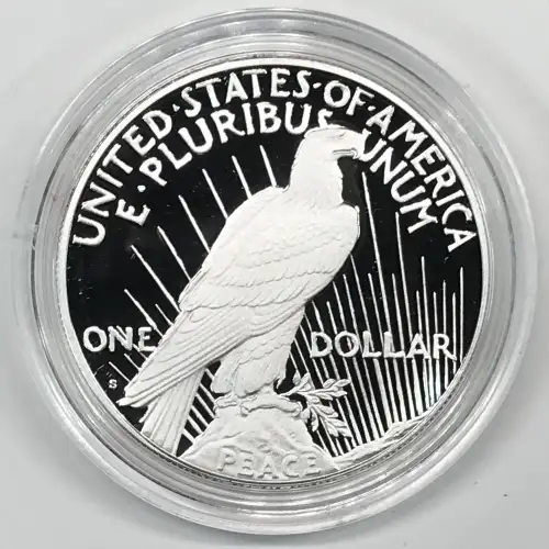 2025-S Proof Peace Silver Dollar w US Mint OGP Box & COA - San Francisco Mint