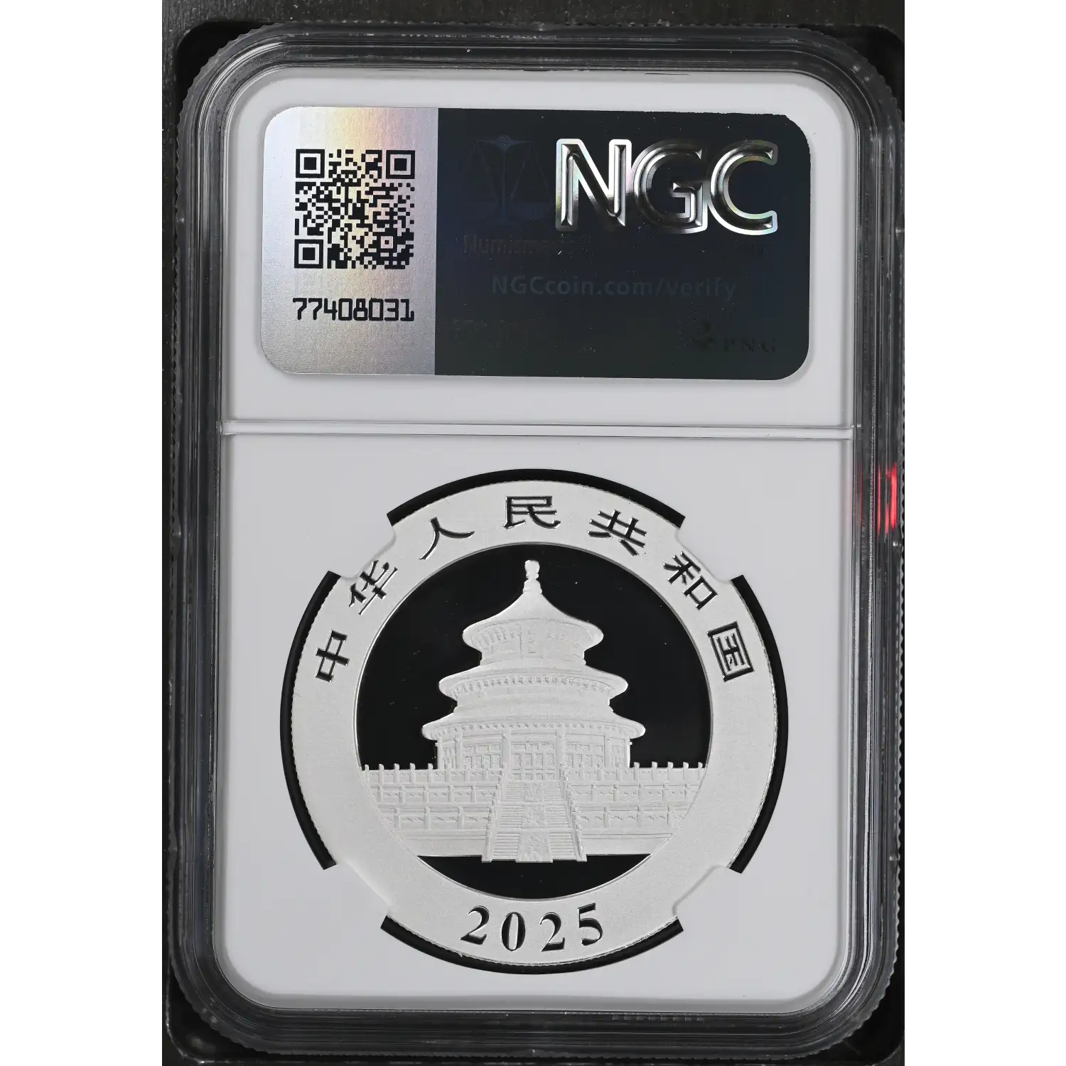 2025-(G) China 30 g Silver Panda 10 Yuan NGC MS-70 First Day of
