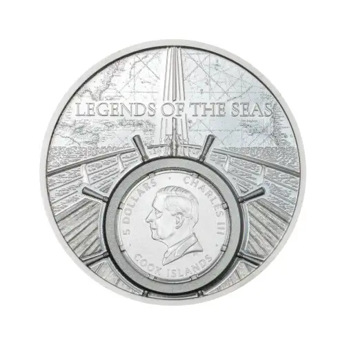 2026 1 oz Legends of The Seas - Santa Maria Colorized Silver Coin (3)