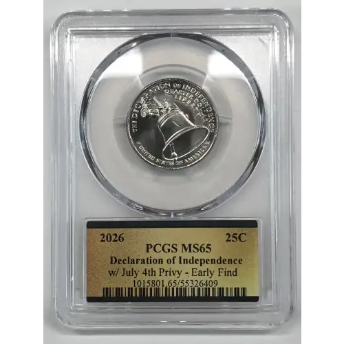 2026 25C Declaration of Independence w/ July 4th Privy - Early Find (3)