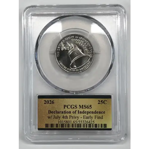 2026 25C Declaration of Independence w/ July 4th Privy - Early Find (3)
