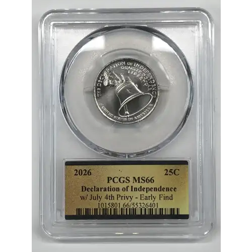 2026 25C Declaration of Independence w/ July 4th Privy - Early Find (4)