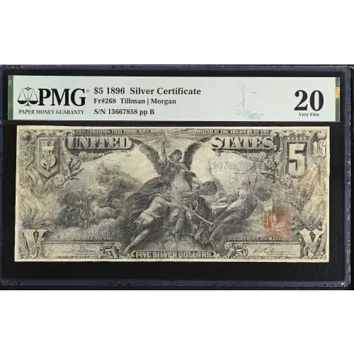 $5 1896 Small Red Silver Certificates 268