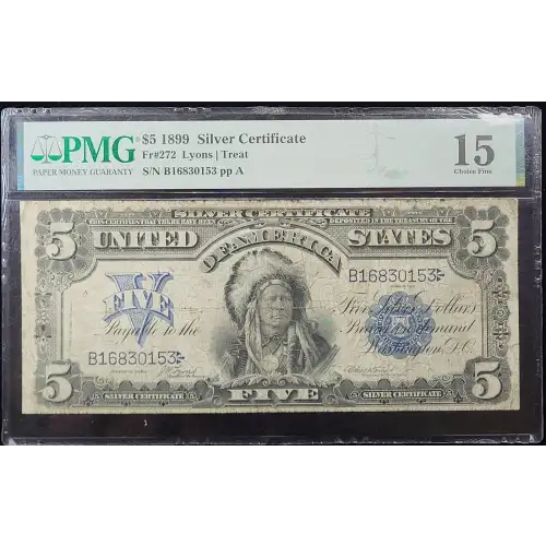 $5 1899 Blue Silver Certificates 272