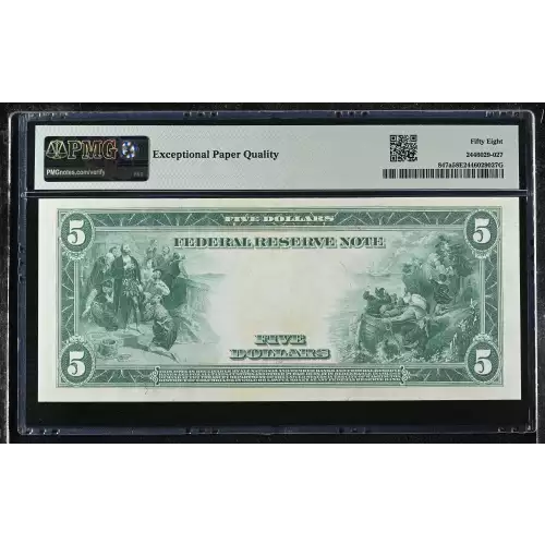 $5 1914 Red Seal Federal Reserve Notes 847A (2)