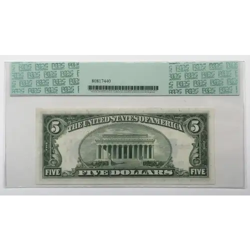 $5 1934-D blue seal. Small Silver Certificates 1654 (2)