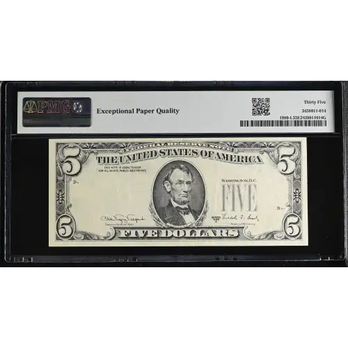 $5 1988-A.  Small Size $5 Federal Reserve Notes 1980-L (3)