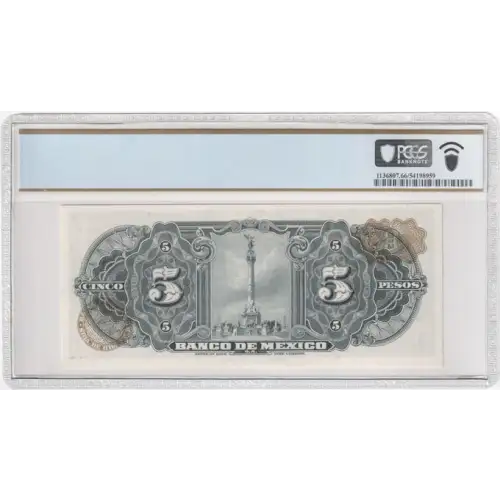 5 Pesos 1957-1970, 1957; 1961 Issue k. 22.7.1970. Series: BIG-BII Mexico 60 (3)