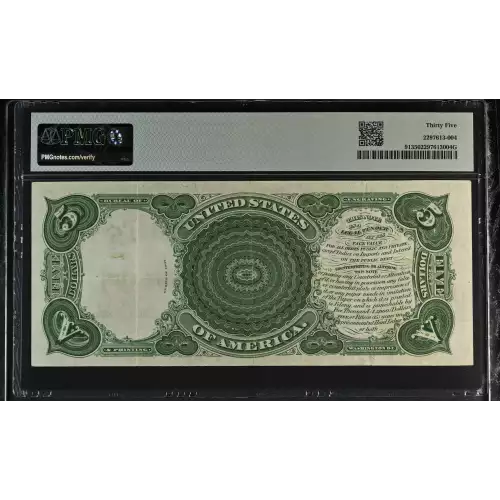 $5  Small Red, scalloped Legal Tender Issues 91 (2)