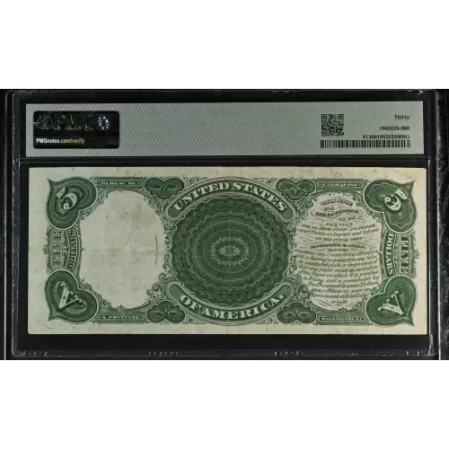 $5  Small Red, scalloped Legal Tender Issues 91 (2)