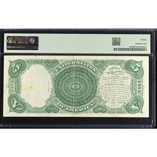 $5  Small Red, scalloped Legal Tender Issues 91 (3)