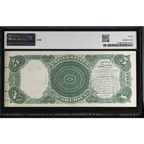 $5  Small Red, scalloped Legal Tender Issues 91 (3)