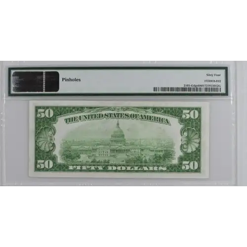 $50 1928-A.  Small Size $50 Federal Reserve Notes 2101-G (3)